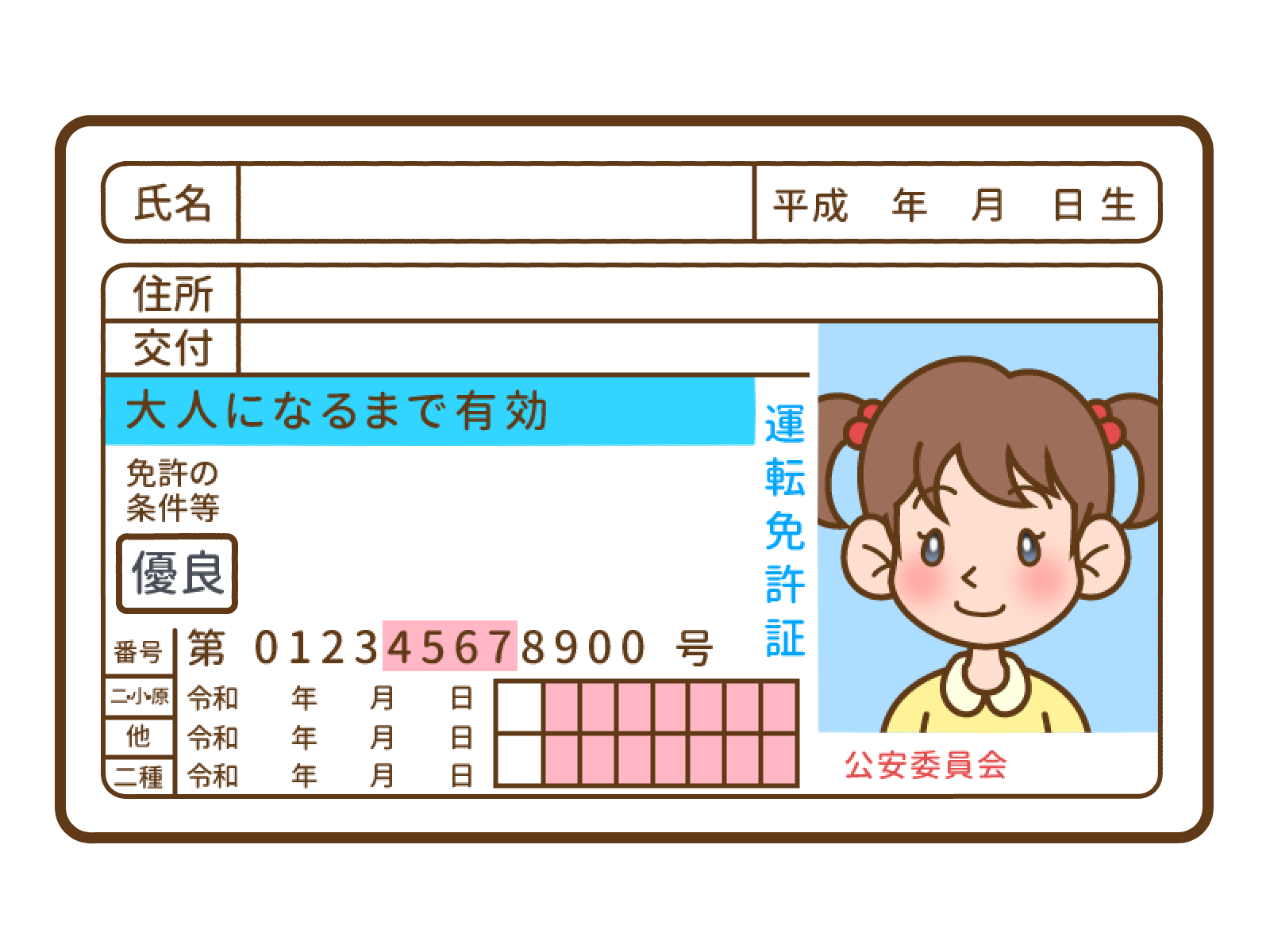 子ども自転車免許証
